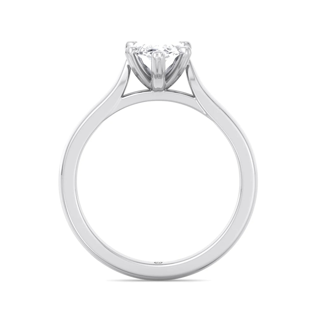 Moissanite Marquise Cut Solitaire Engagement Ring L541545
