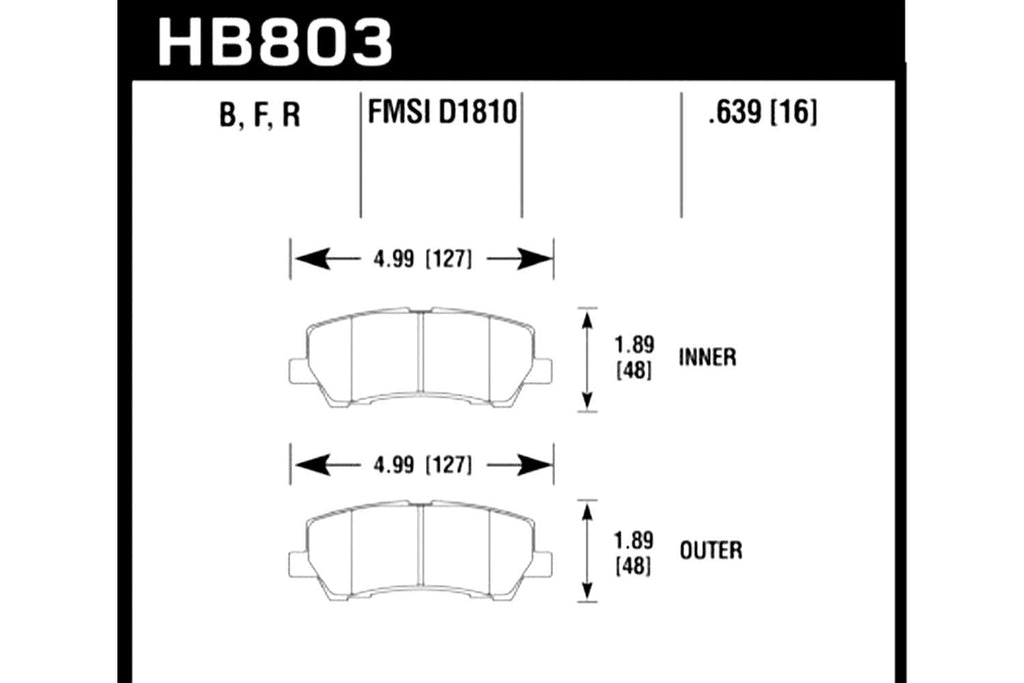 HP Plus Rear Disc Brake Pad A777905