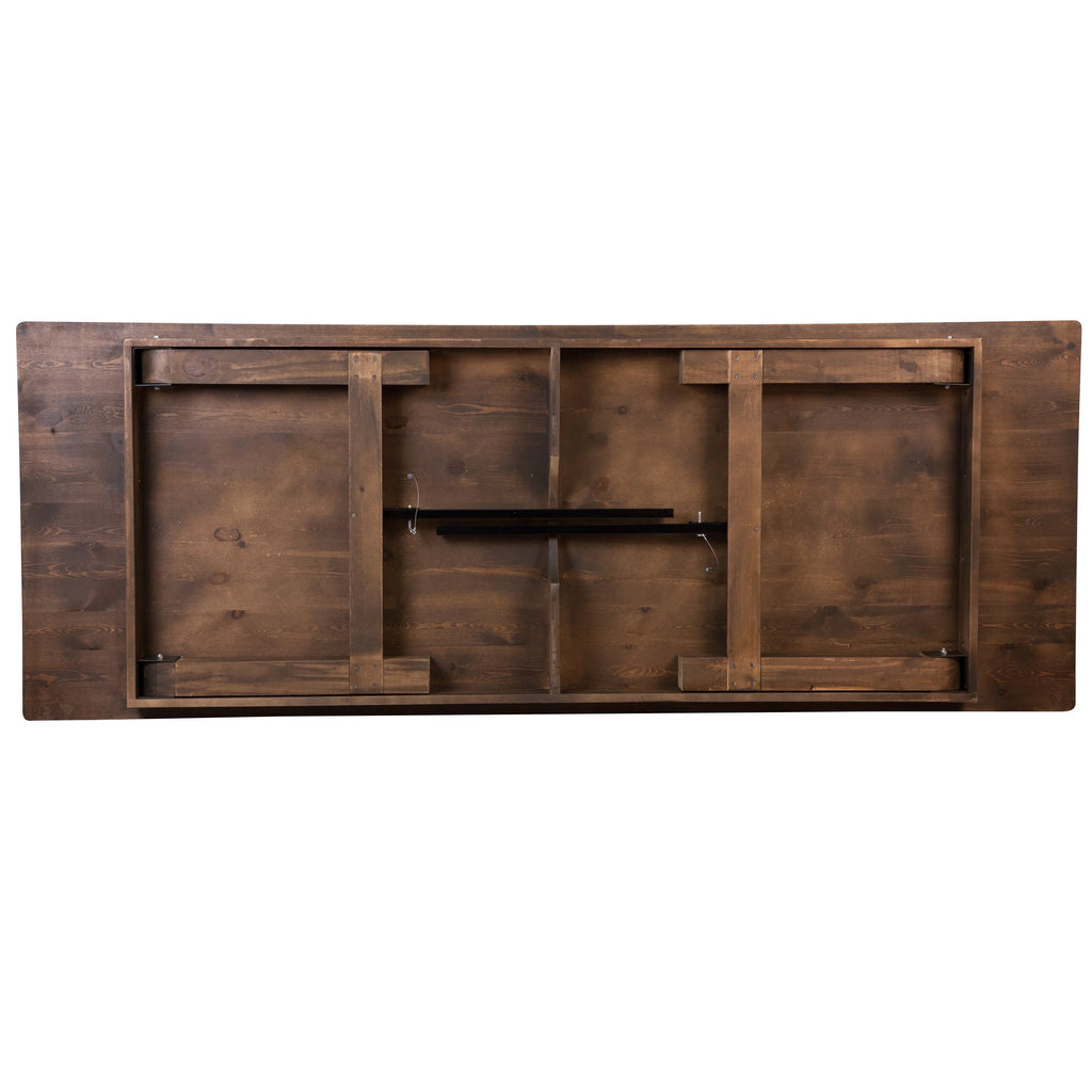 Antique Rustic Solid Pine Folding Farm Table M300