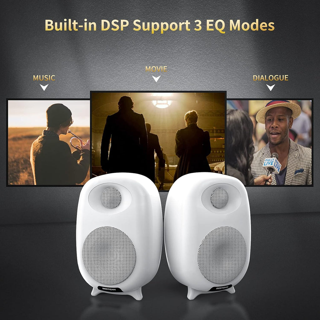 Bookshelf Speakers with Bluetooth 5.0 and Optical Input R3603