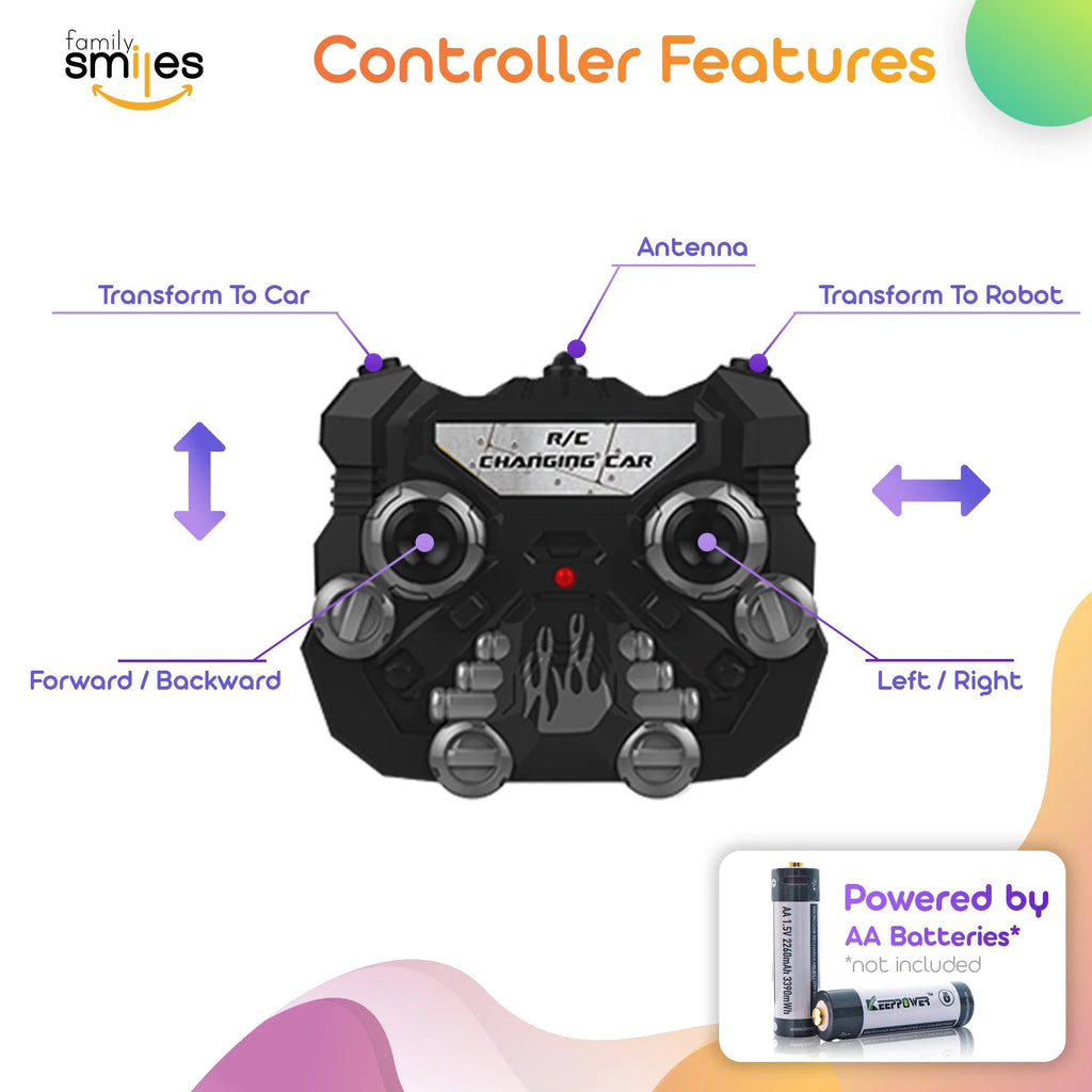 Remote Control Transforming Toy Car Robot X717