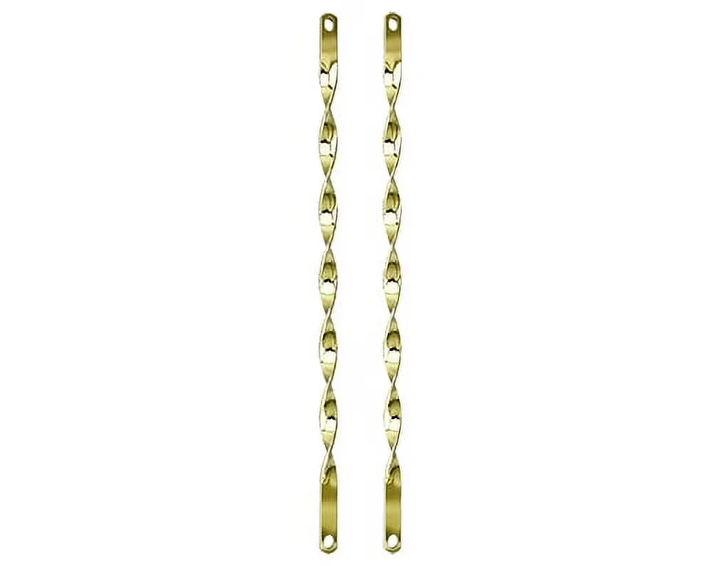 26" Twisted Fork Bars Gold D107