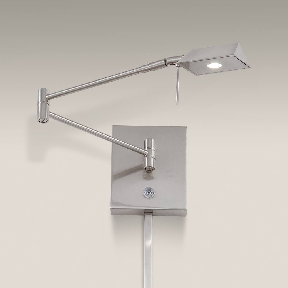 Brushed Nickel LED Swing Arm Wall Lamp U602903
