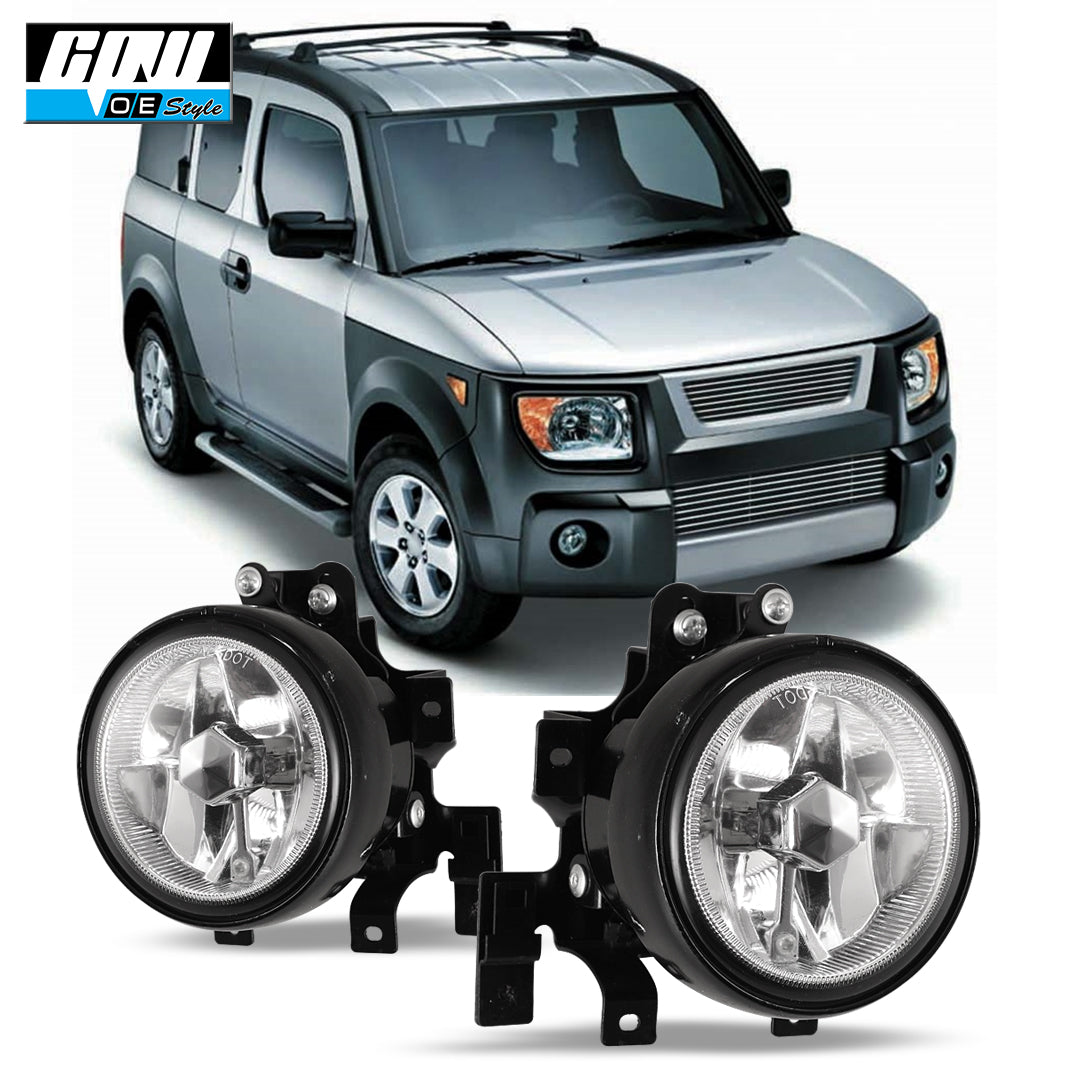 Clear Lens Fog Lights Pair Set with Wiring Kit S97424