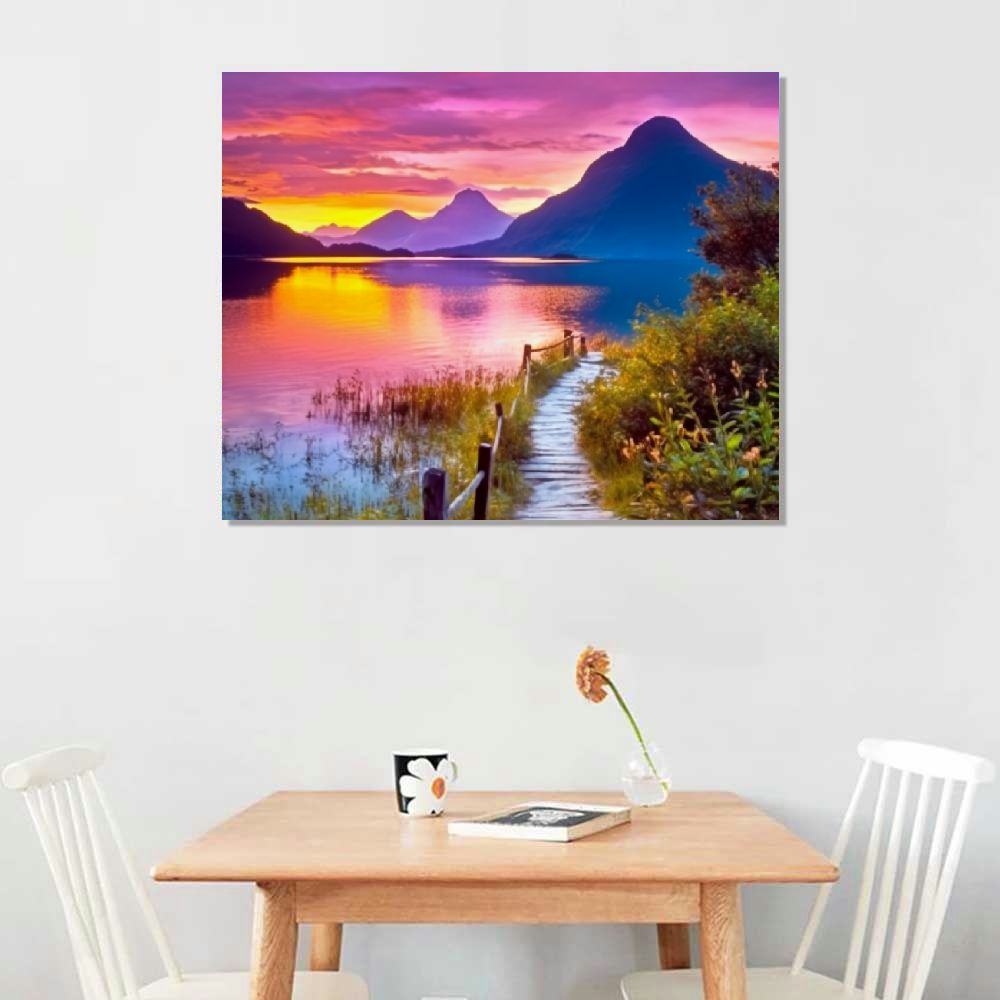Purple Sunset Cloud Sky Lavender Flower Wilderness Nature Photography Scenic Landscape Colorful Multicolor S499454