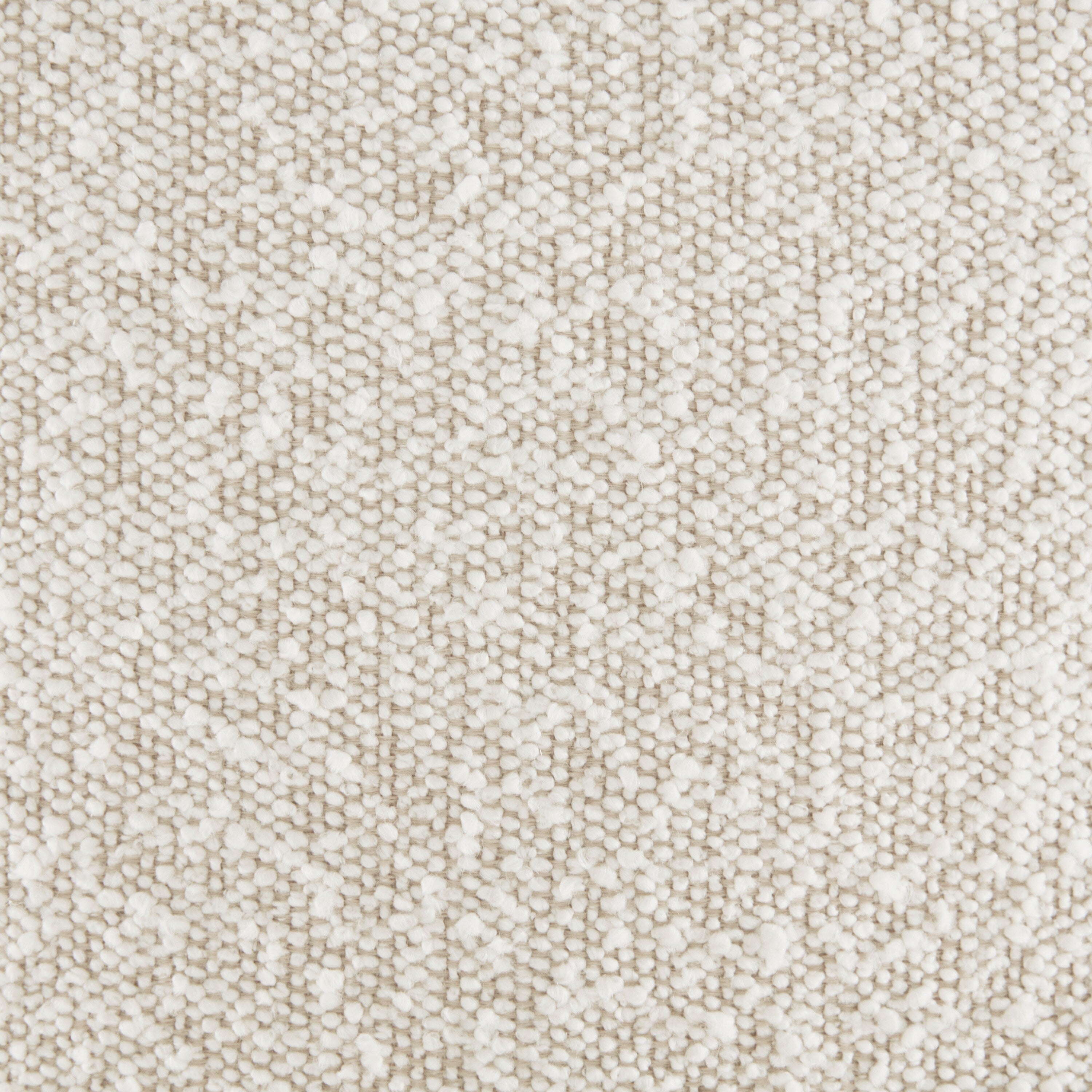 Crema White Boucle Pouf R22236