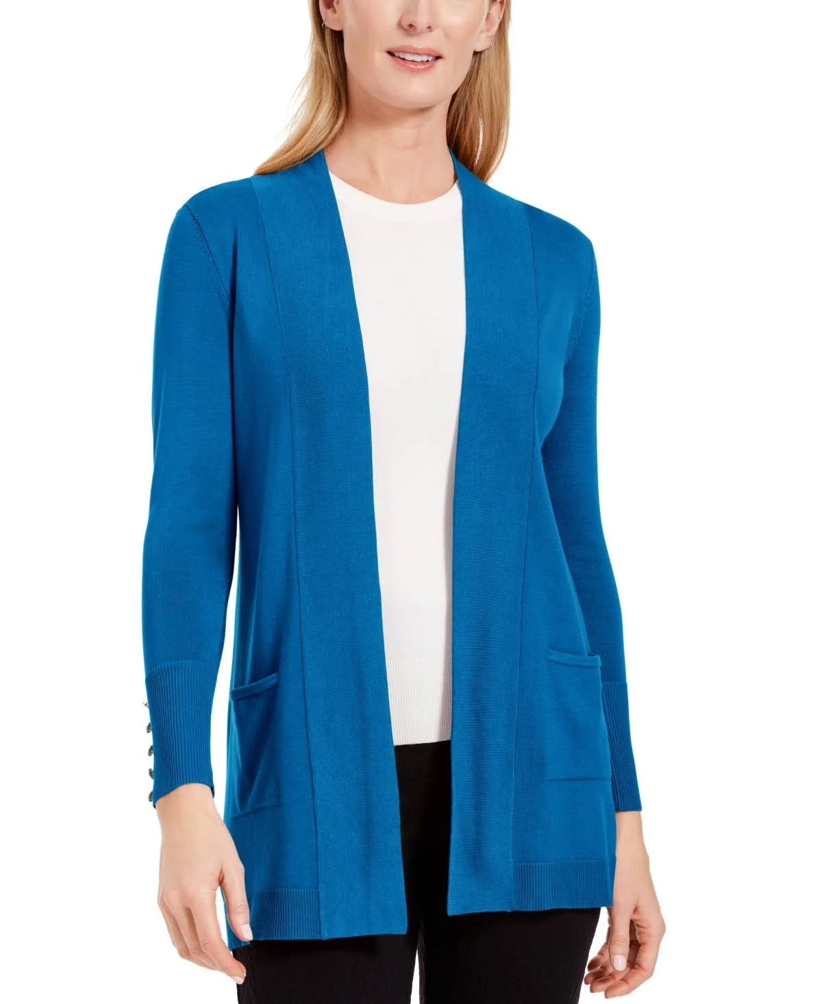 Indigo Bunting Open-Front Cardigan H690484