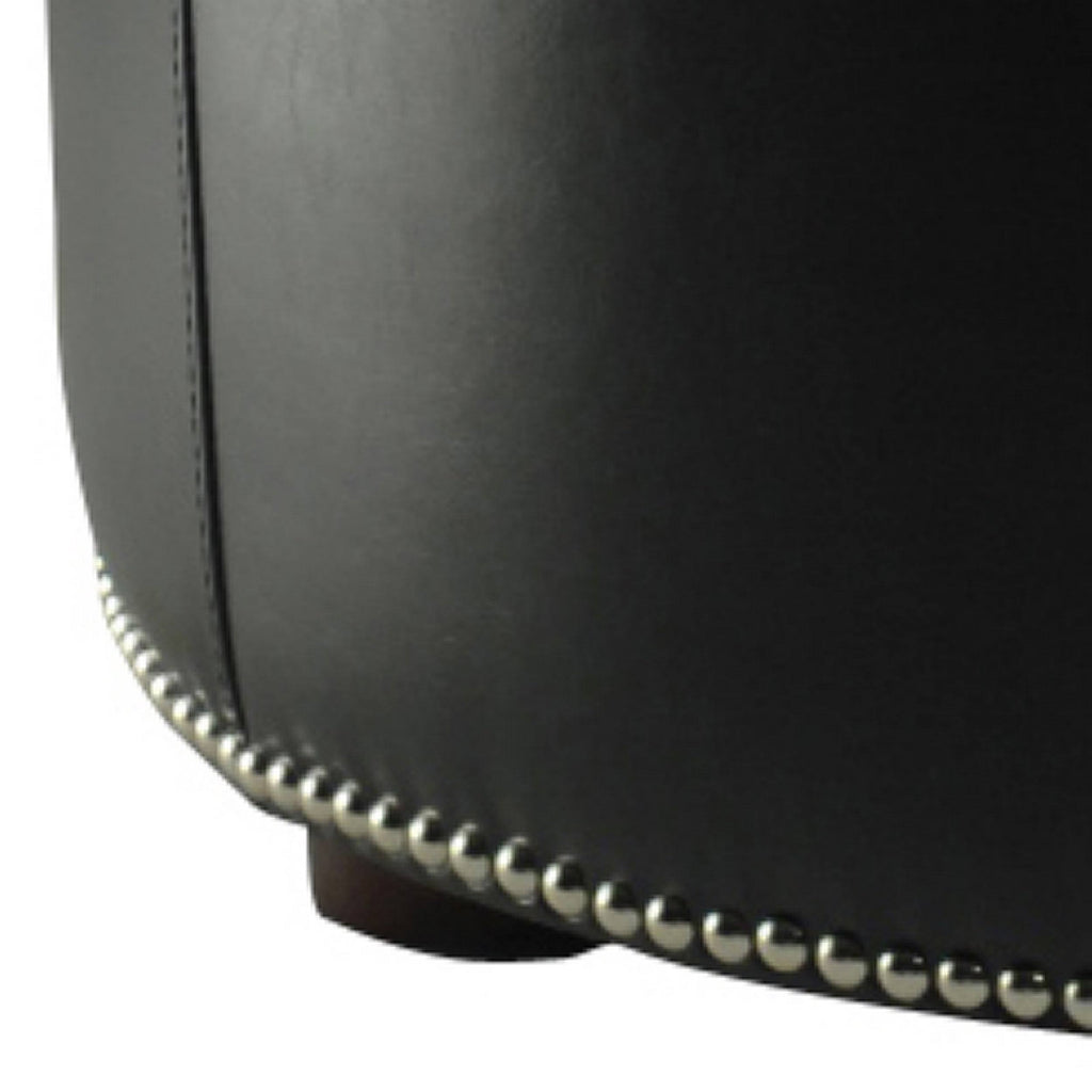Black Ottoman E3853