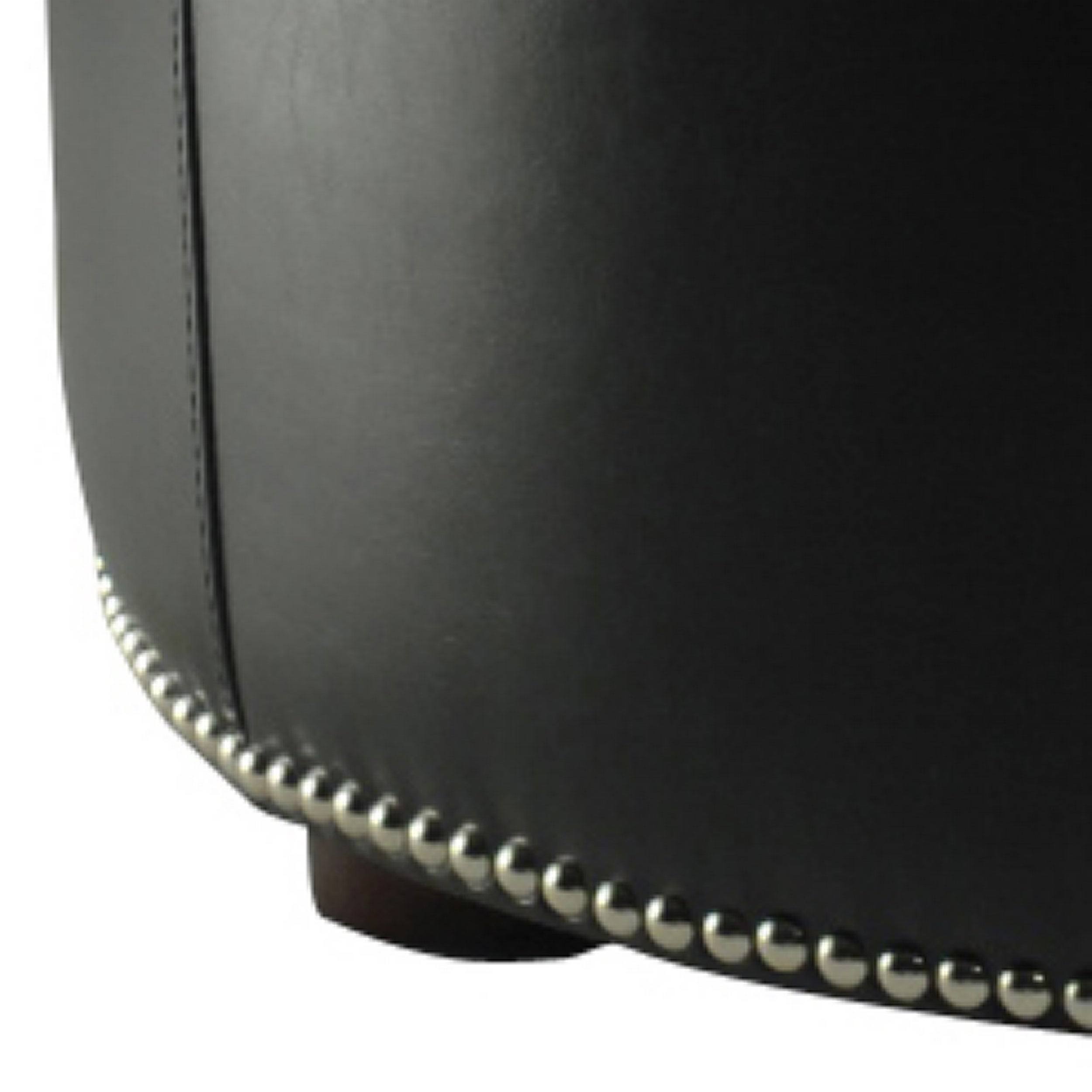 Black Ottoman E3853