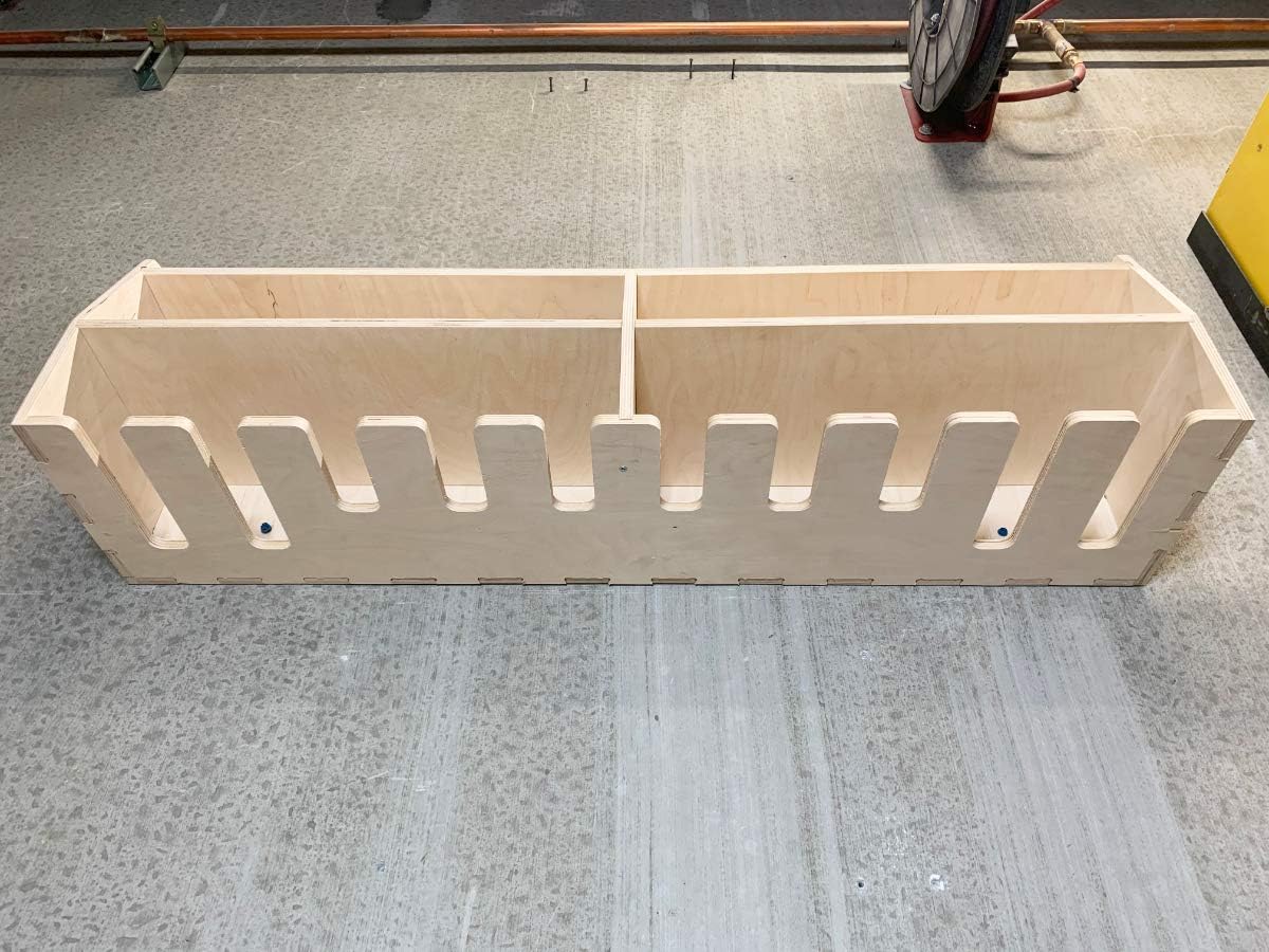 10-Slot Birch Plywood Drill Tool Holder Storage Rack P66867