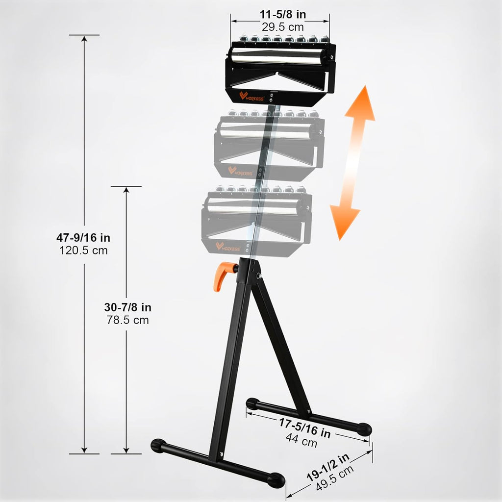 Roller Support Stand, Adjustable Height, Pack of 2 S5484