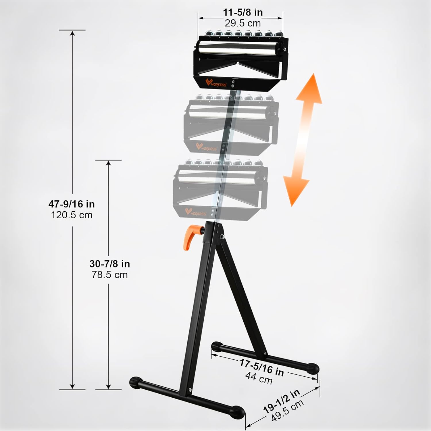 Roller Support Stand, Adjustable Height, Pack of 2 S5484