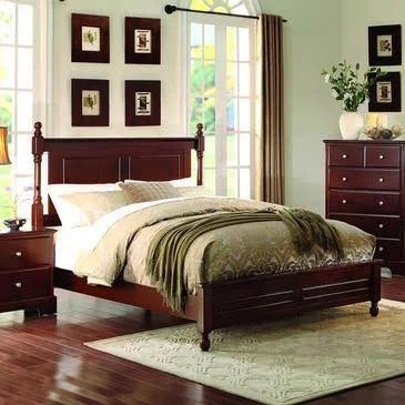 Cherry Twin Panel Bed E37300