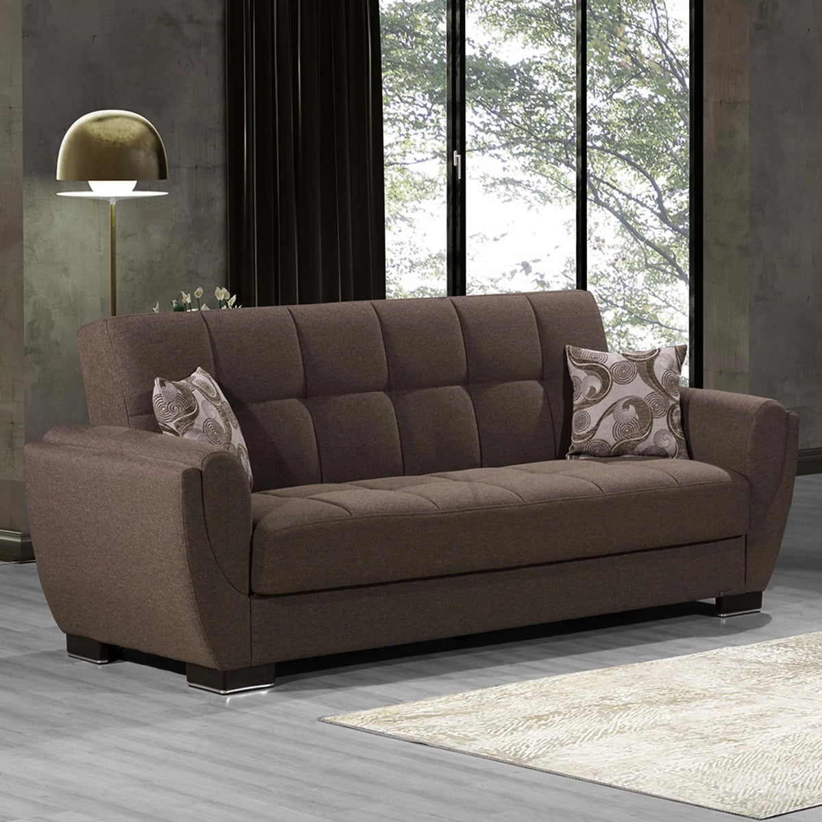 Brown Sofa Bed A927462