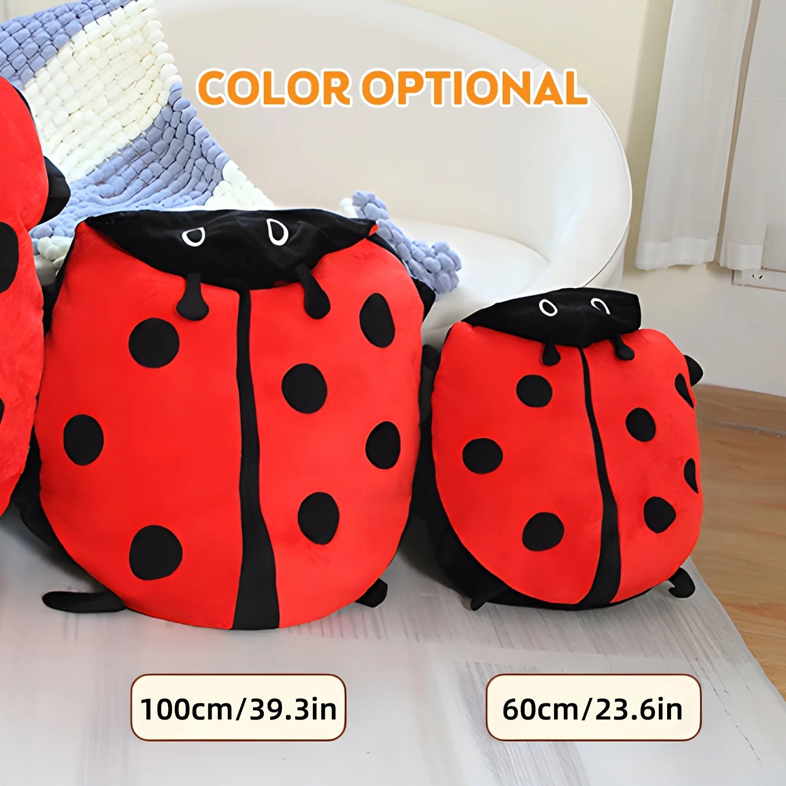 Wearable Ladybug Pillow, Plush Removable Oversized 60cm/23in P263193