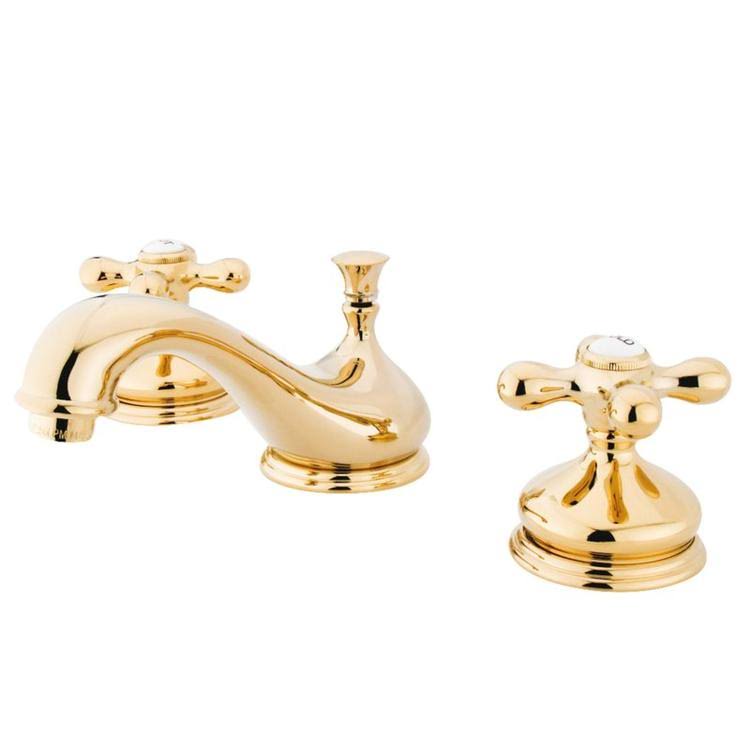 Chrome Widespread Lavatory Faucet with Brass Pop-Up I68477