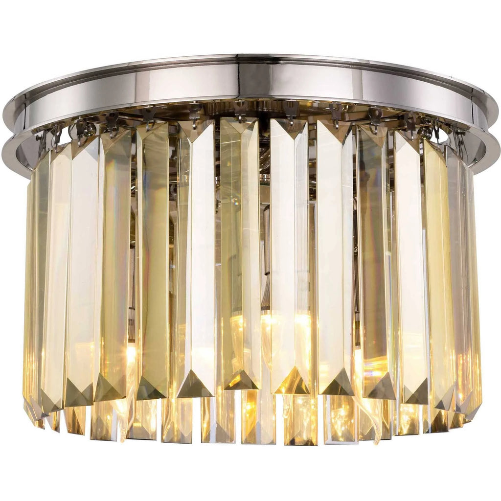 Polished Nickel Flush Mount Crystal Light G94334