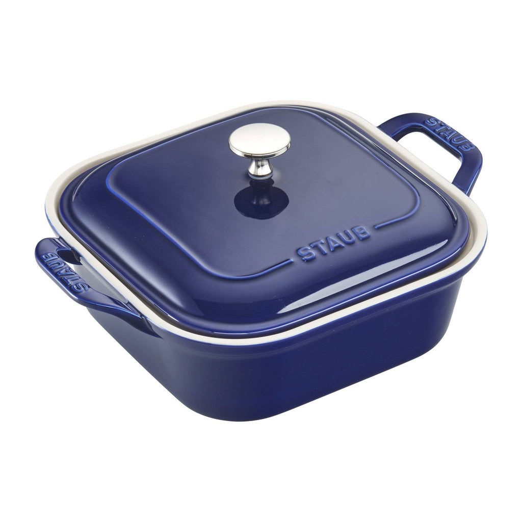 White Square Covered Baking Dish C934