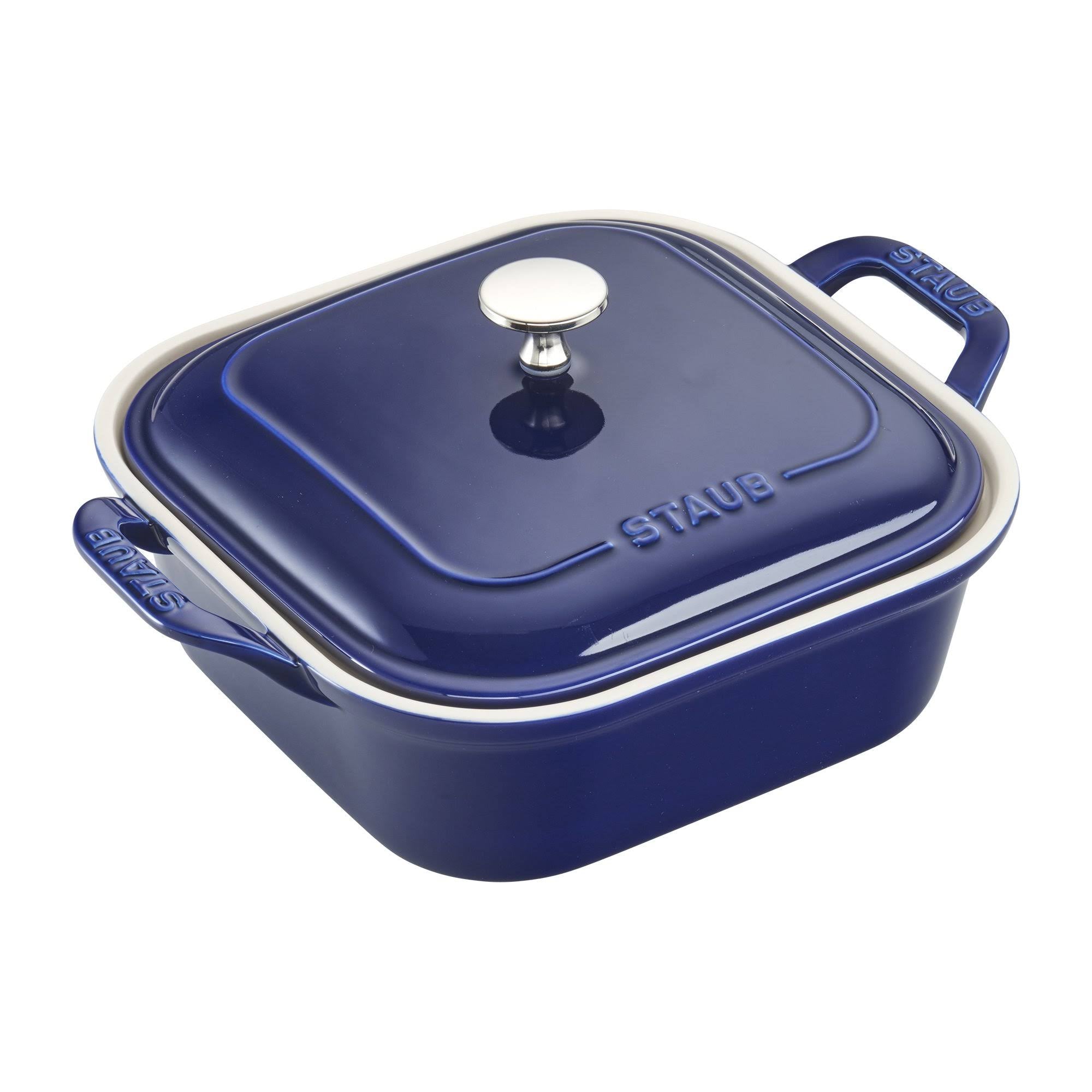 White Square Covered Baking Dish C934
