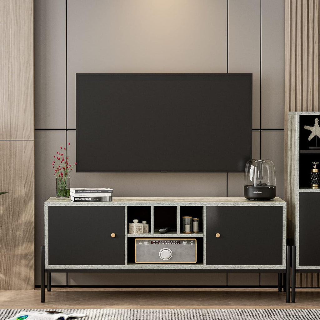 TV Stand with Storage and Open Shelves R234571