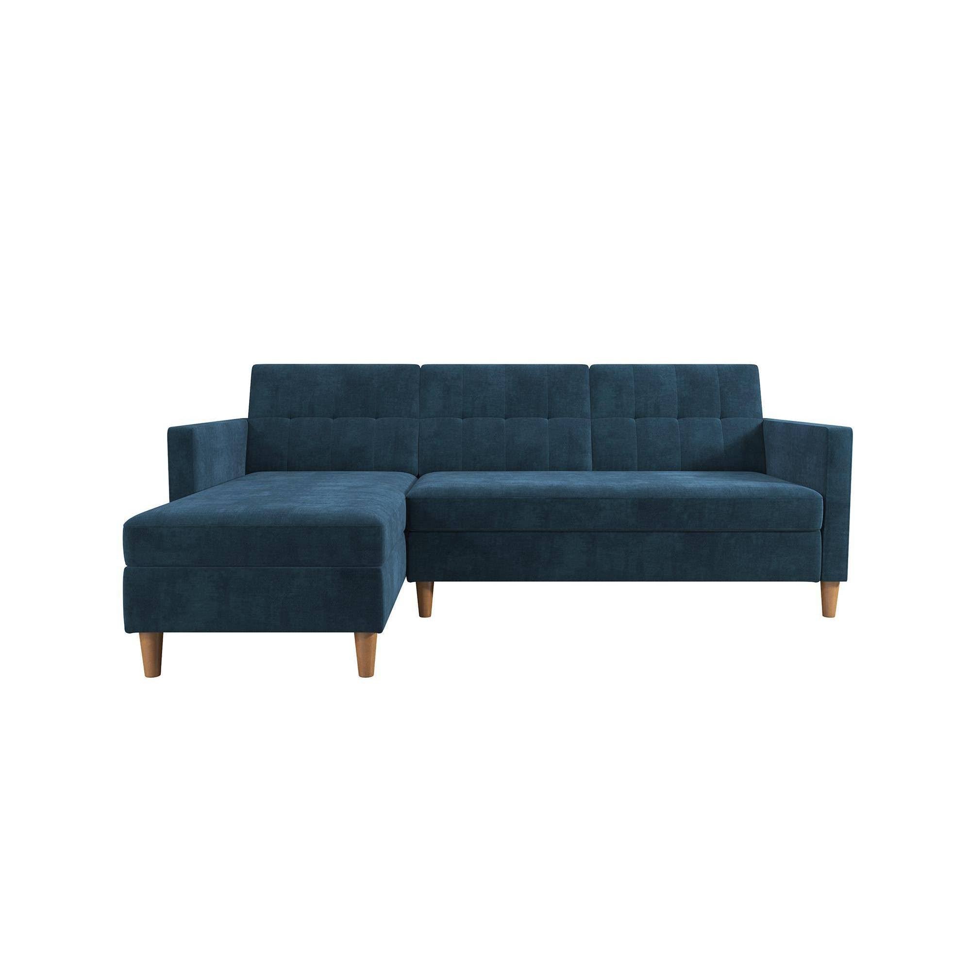 Blue Storage Futon/Sectional R52585