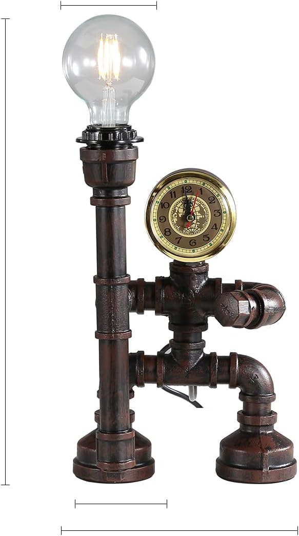 Retro Industrial Steampunk Metal Table Lamp N45540