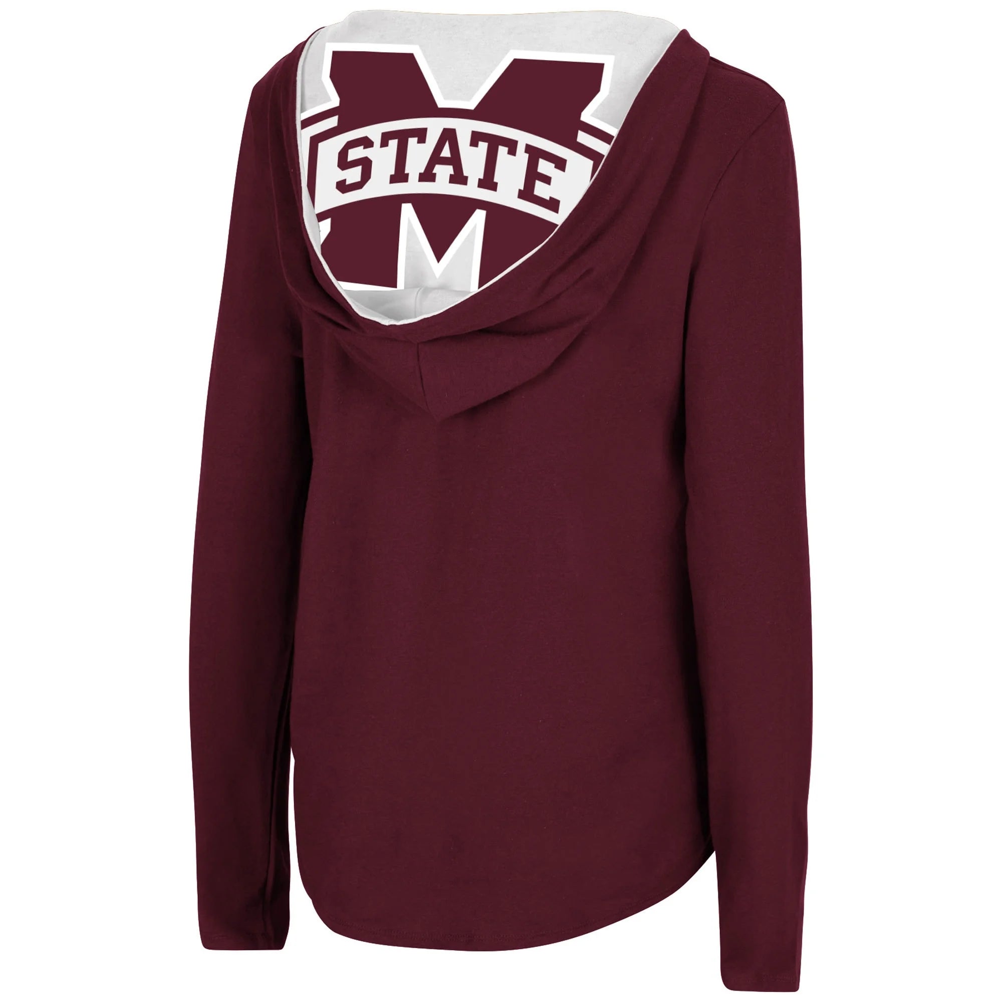 Maroon Mississippi State Bulldogs Catalina Hoodie Long Sleeve T-Shirt S5177