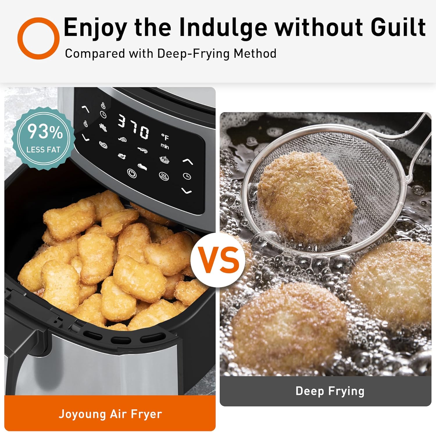 Black 5.8Qt Air Fryer Toaster Oven with 8 Presets O805