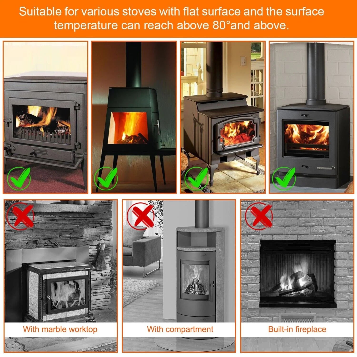 Wood Stove Fan 4 Blades Y175