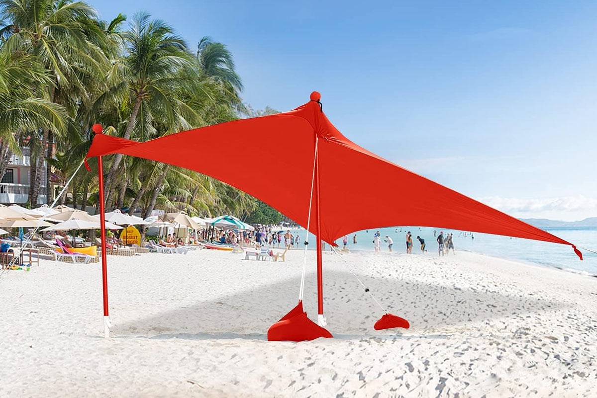 7x7 FT Kelly Green Beach Sun Shelter F8529