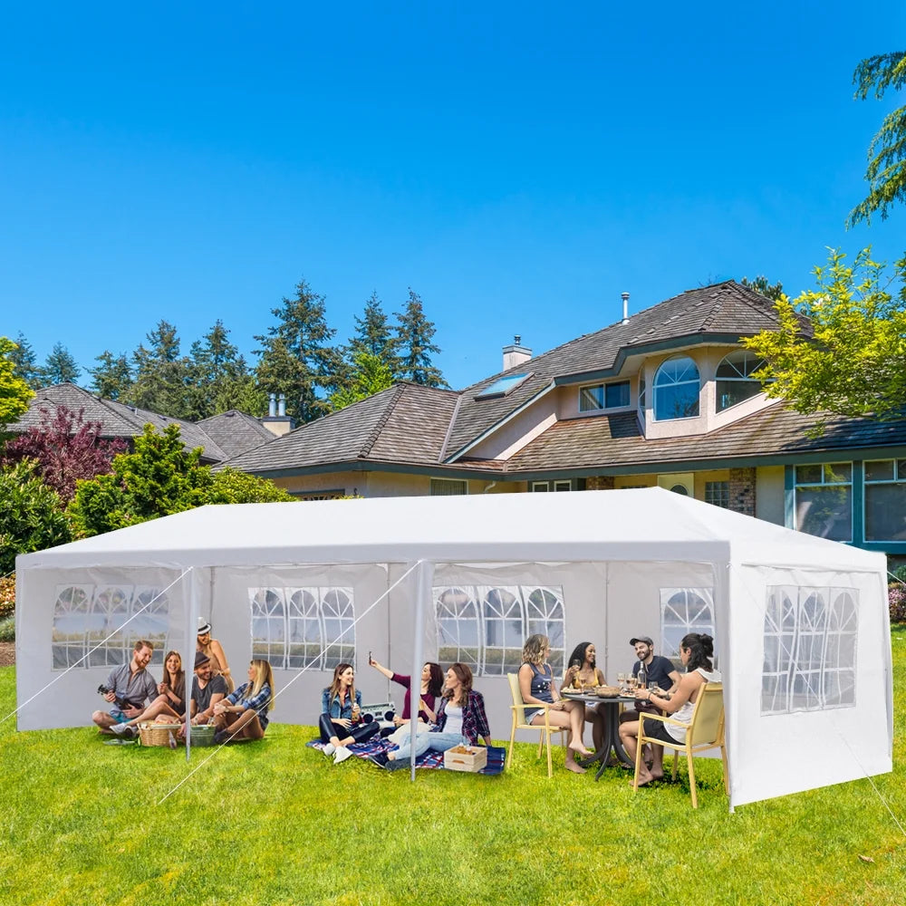 3 * 9m Waterproof PE Cloth Pergola with Iron Frame S91761