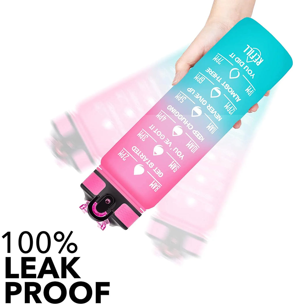 32 oz Motivational Water Bottle with Straw C6366