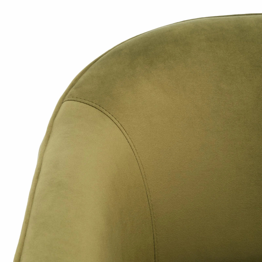 Olive Green Velvet Accent Chair Z68434