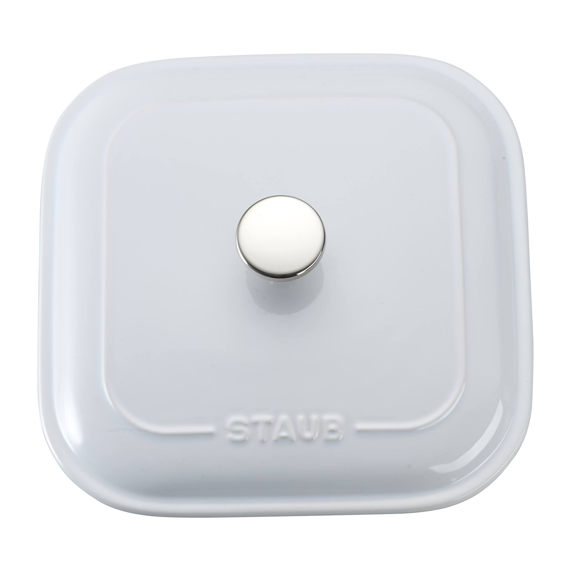 White Square Covered Baking Dish C934