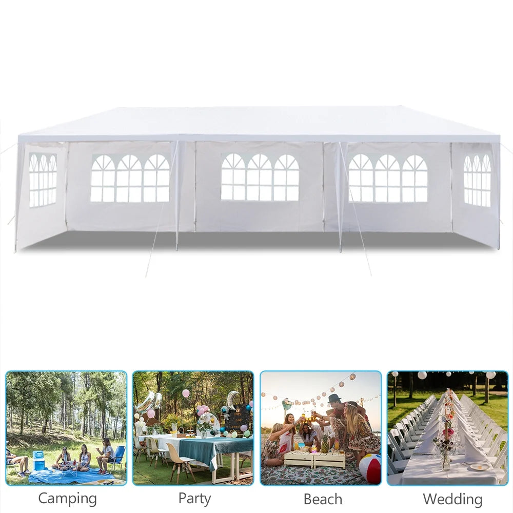 3 * 9m Waterproof PE Cloth Pergola with Iron Frame S91761