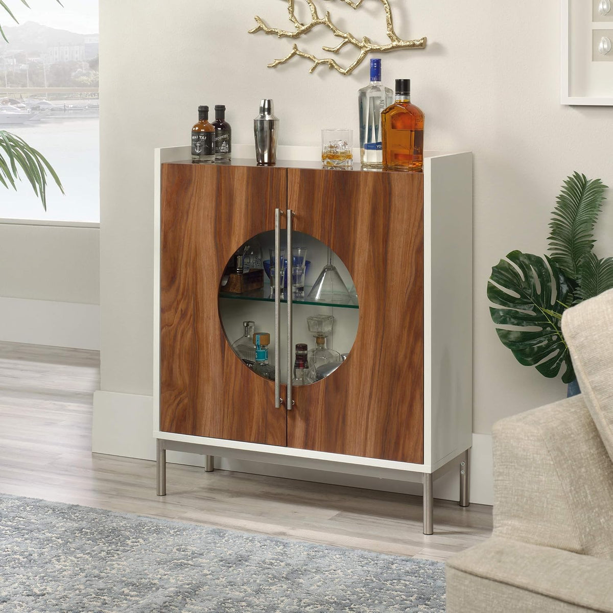 Storage Cabinet, Pearl Oak Finish S948