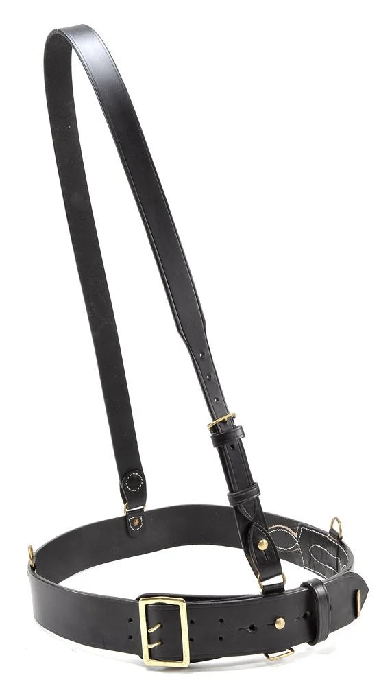 Black Leather Sam Browne Belt with Shoulder Strap C791444