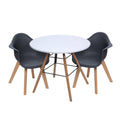 Round Kids Table with Gray Arm Chairs H868