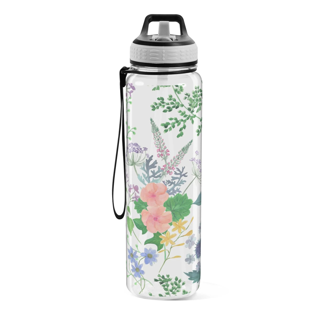 Clear 32oz Tritan Water Bottle with Straw E358