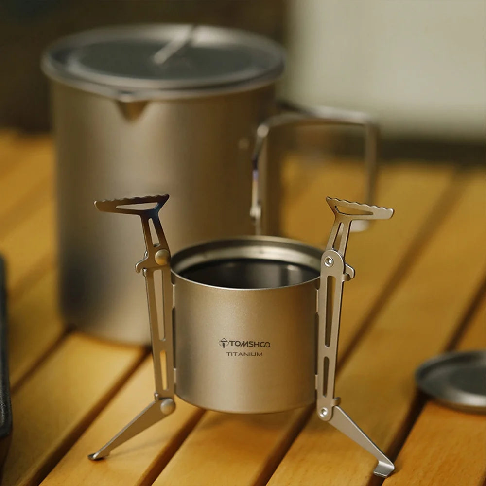 Camping Stove with Lid and Foldable Legs D14494