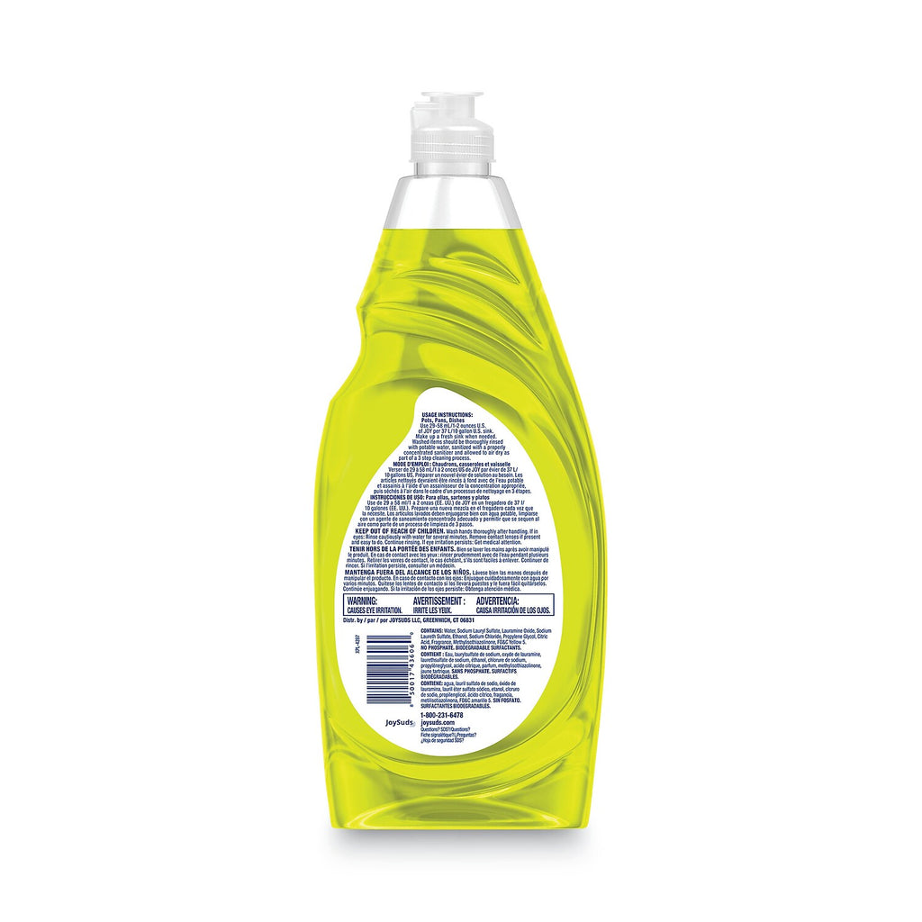 Lemon Scent Dishwashing Liquid, 38 oz Bottle, 8/Carton Z236898