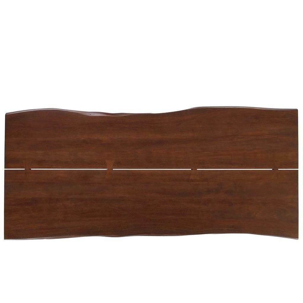 96" Live Edge Acacia Wood Dining Table in Gold Walnut M668