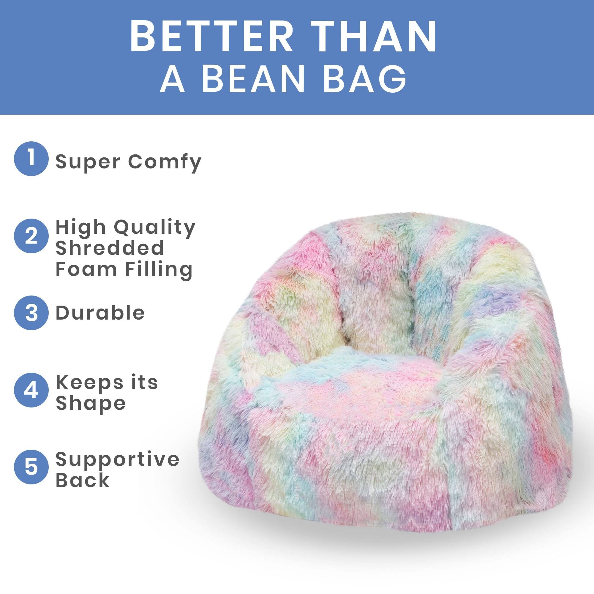 Tie Dye Fluffy Chair U73798
