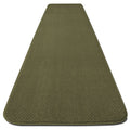 Olive Green 24 ft. x 48 in. Skid-Resistant Carpet Runner U6409