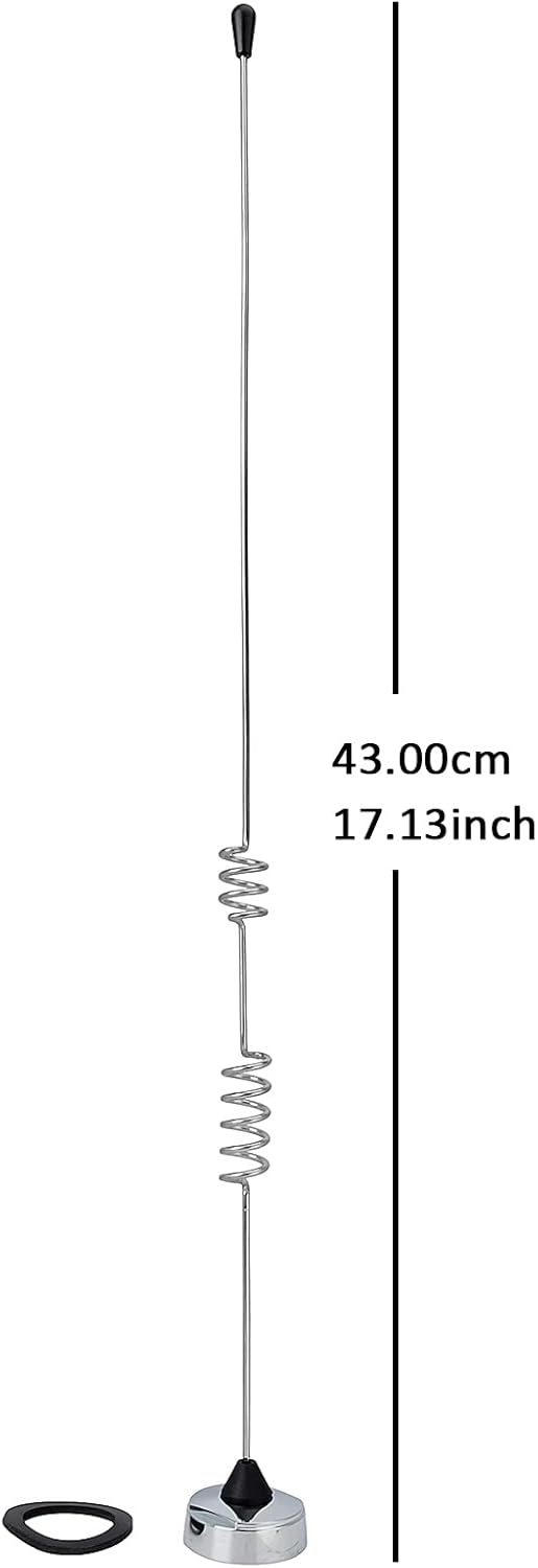 Dual-Band NMO Antenna VHF 144Mhz UHF 430MHz with 13ft RG-58 Coax Cable PL-259 Mount H94362