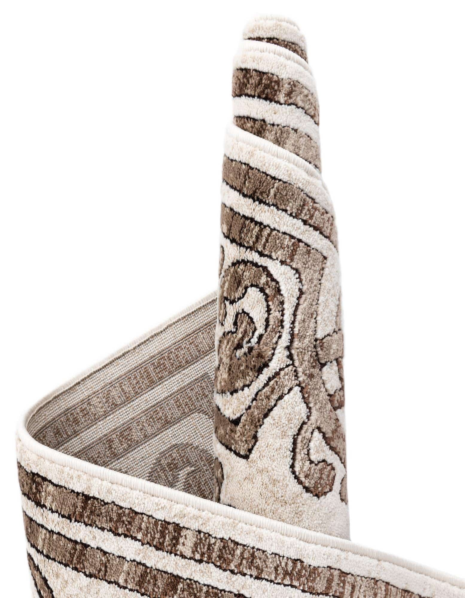 Chocolate Brown Octagon Rug Z1467