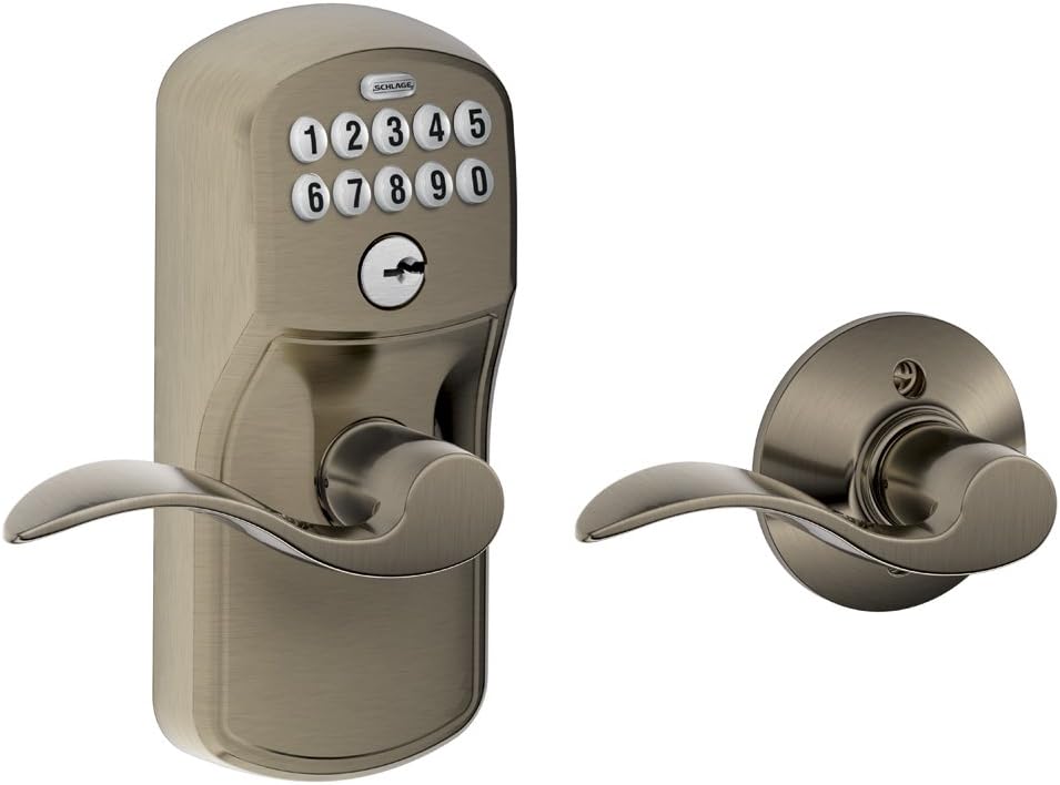 Brushed Chrome Keypad Entry with Auto-Lock Z57893
