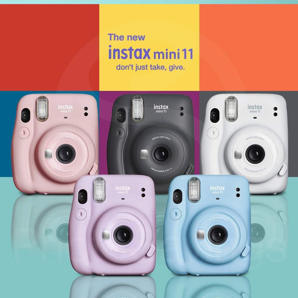 Charcoal Grey Instant Film Camera with 80 Exposures W8447