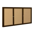 Indoor Enclosed Bulletin Board Cabinet with Whiteboards, Chalkboards & Memo Boards K5060
