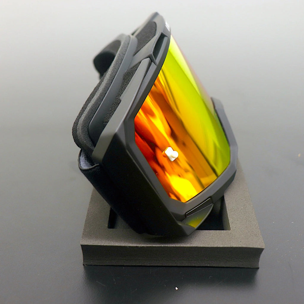 Orange Mirror Lenses Motocross Mx Goggles with Clear Lenses L704043
